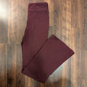 GAP Kids Maroon Flare Pants - Size 14/16 Fold Down Yoga Pants